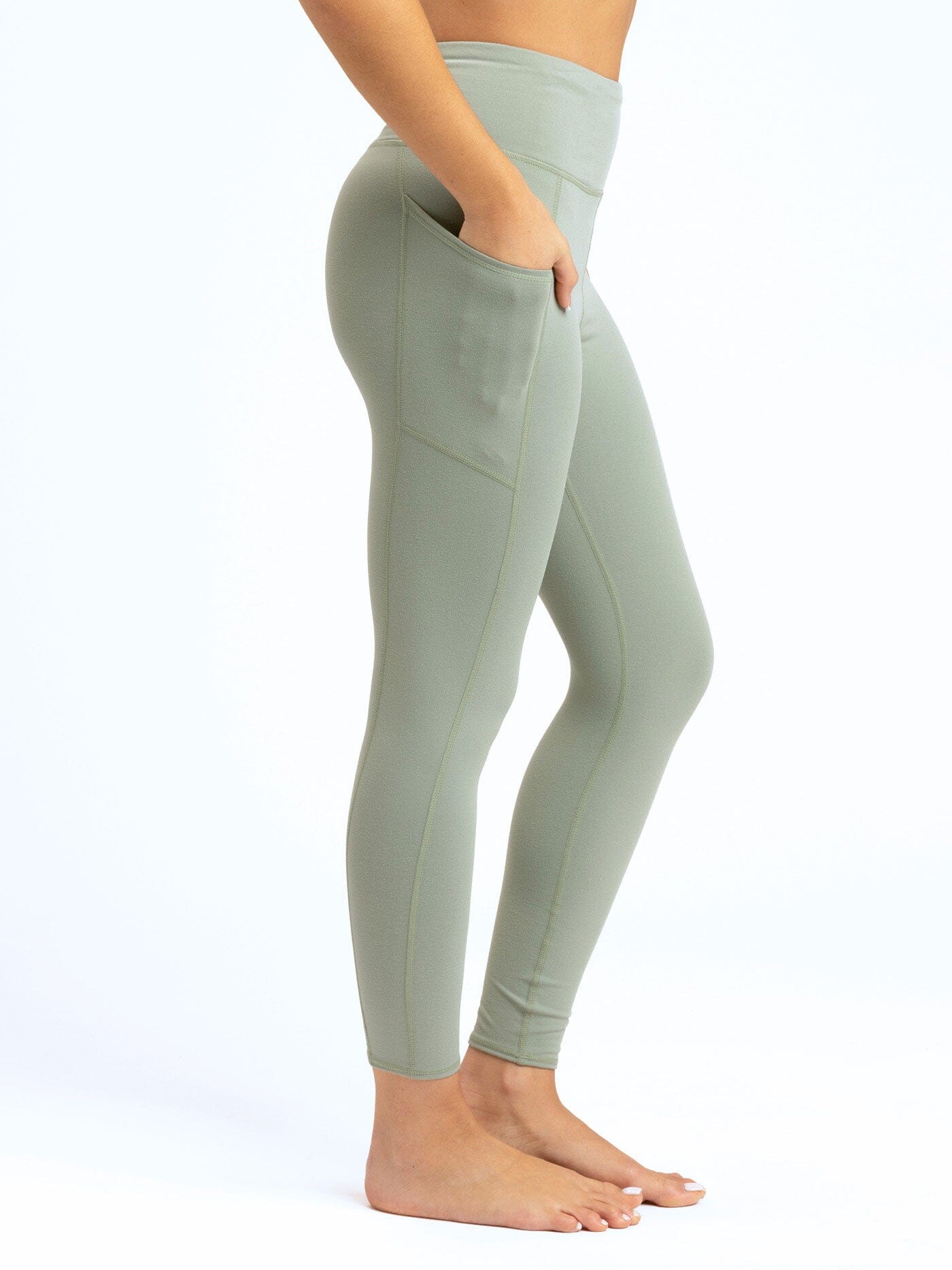 High-Rise Ankle Length Pocket Leggings for Women