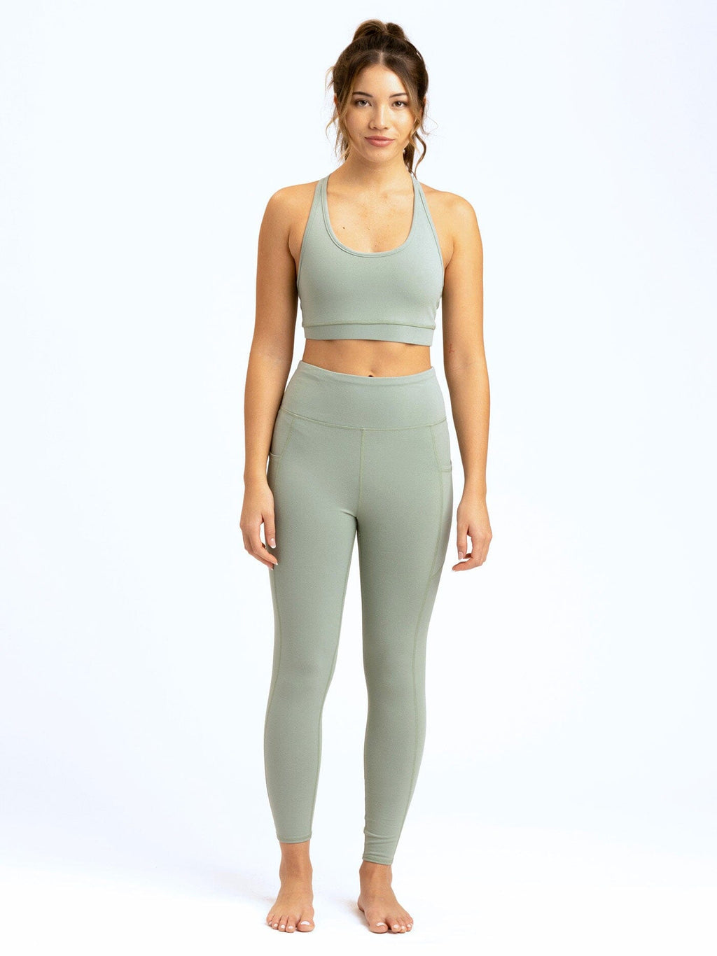 High-Rise Ankle Length Pocket Leggings for Women