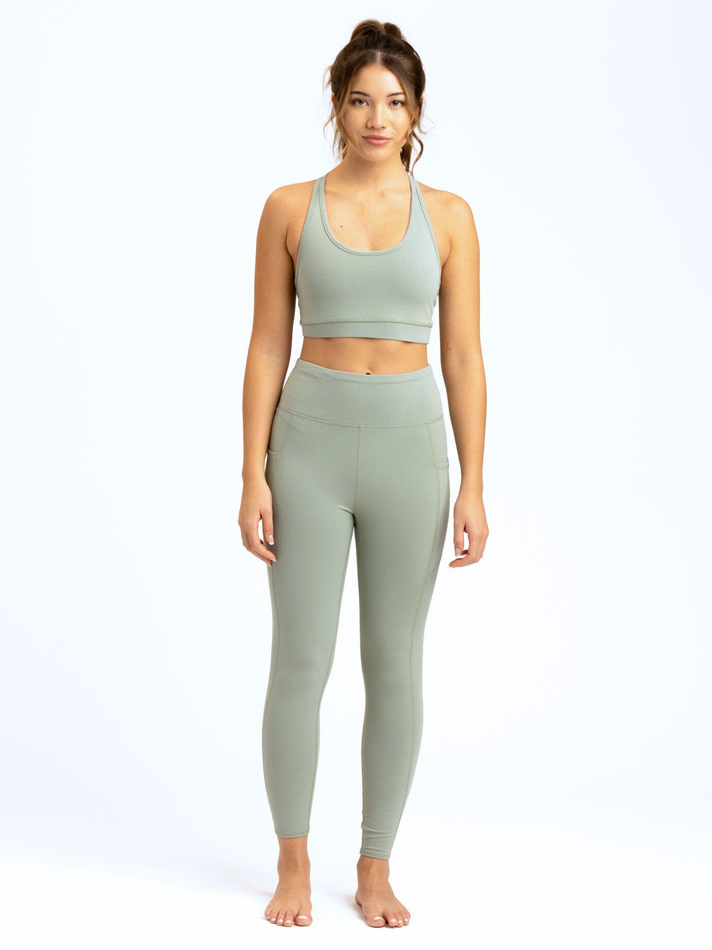 High-Rise Ankle Length Pocket Leggings for Women
