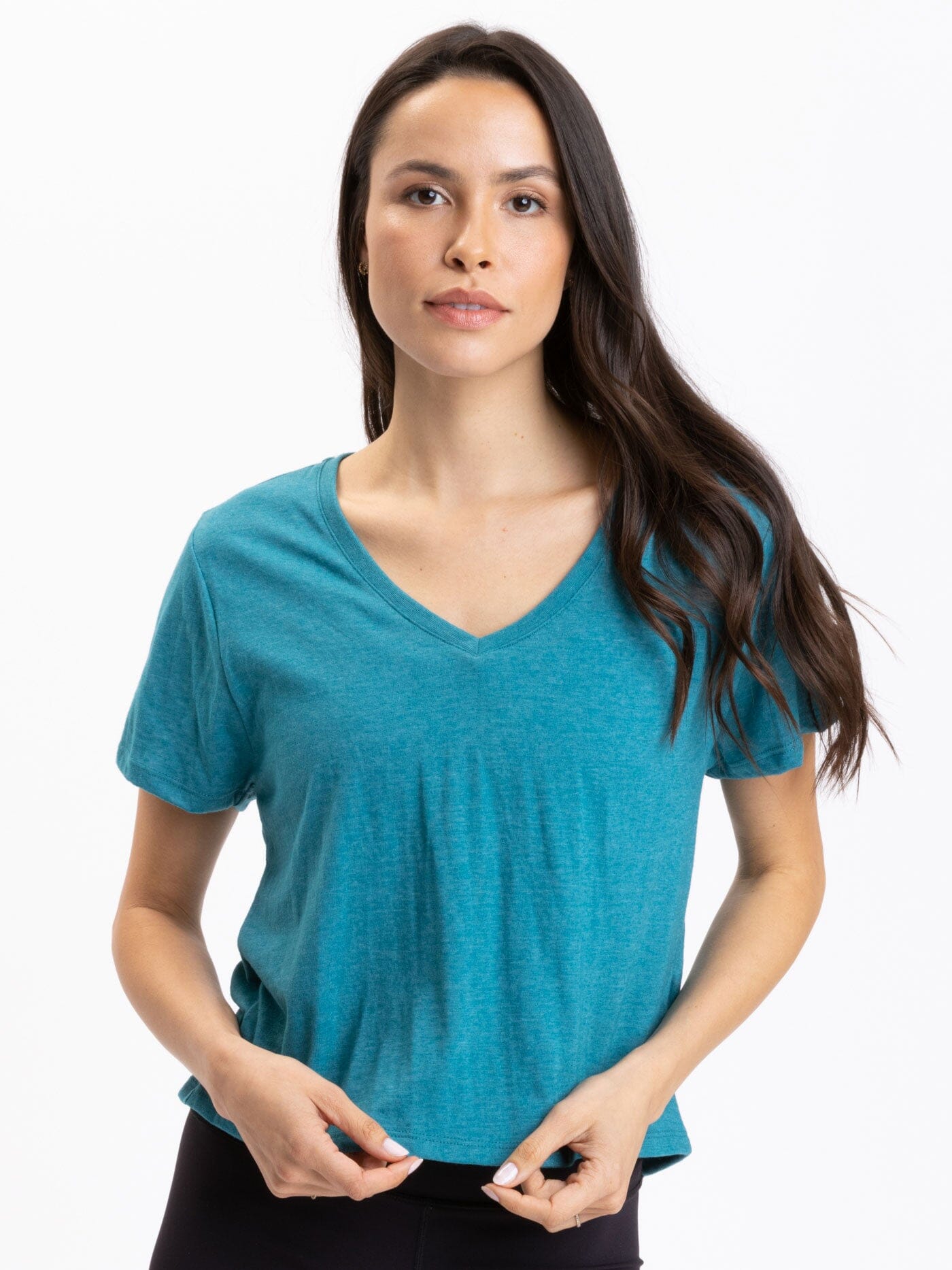 Core Triblend Jersey V-Neck Tee - Soft Everyday Casual Top