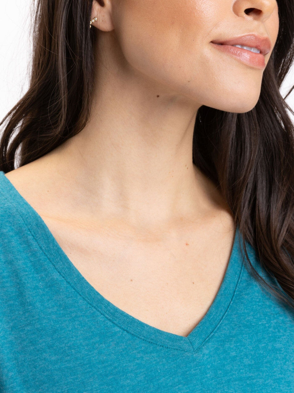 Core Triblend Jersey V-Neck Tee - Soft Everyday Casual Top