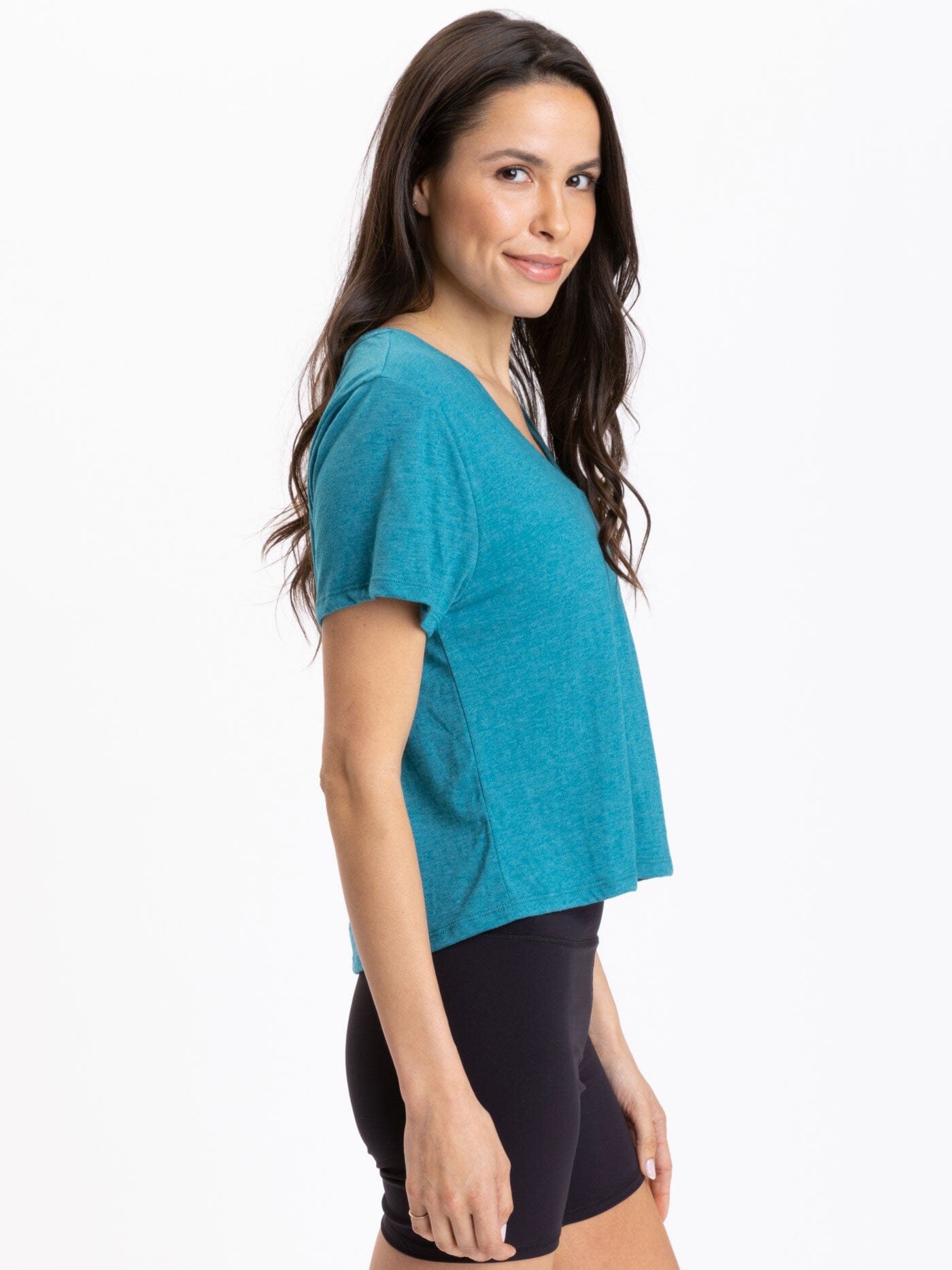 Core Triblend Jersey V-Neck Tee - Soft Everyday Casual Top