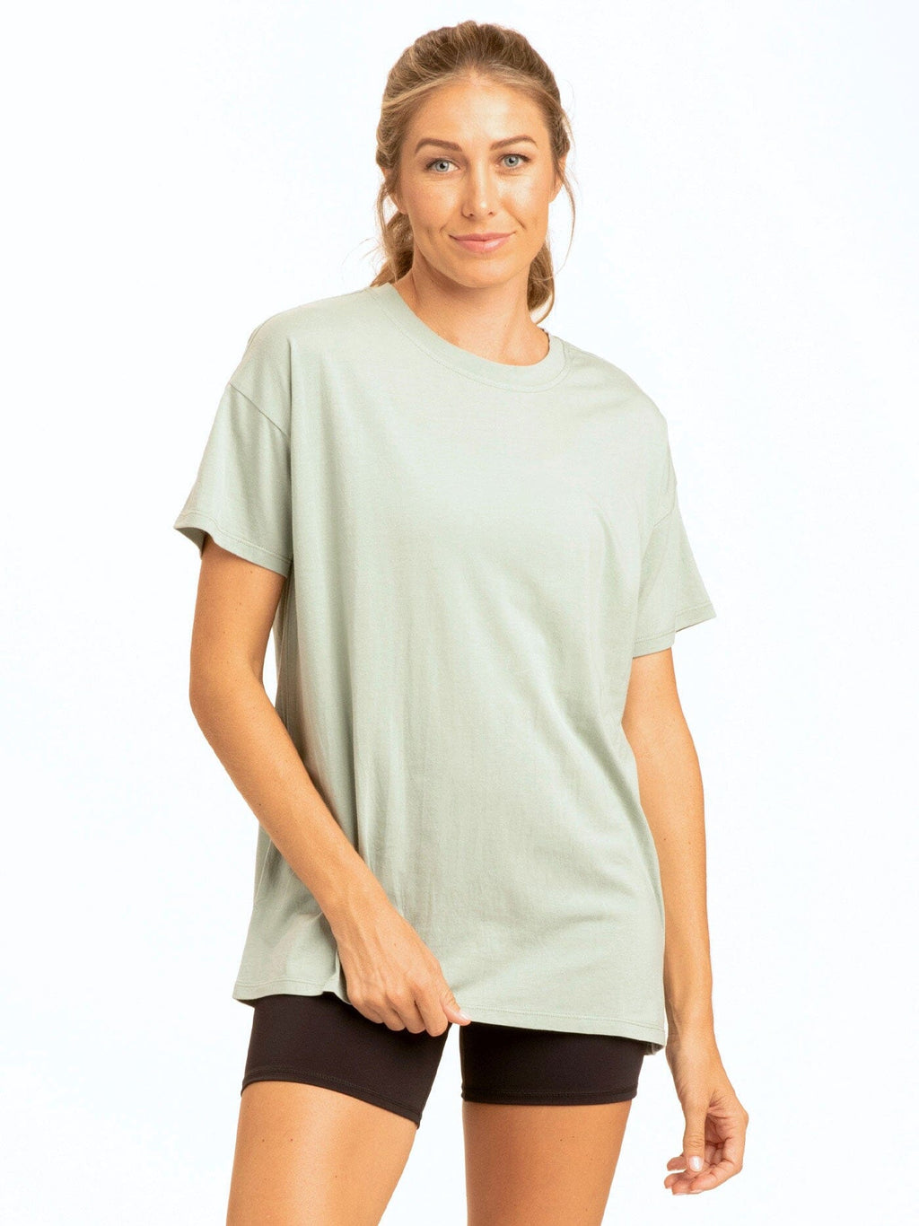 Andie Comfort Jersey Boyfriend Tee - Relaxed Fit Everyday Basic