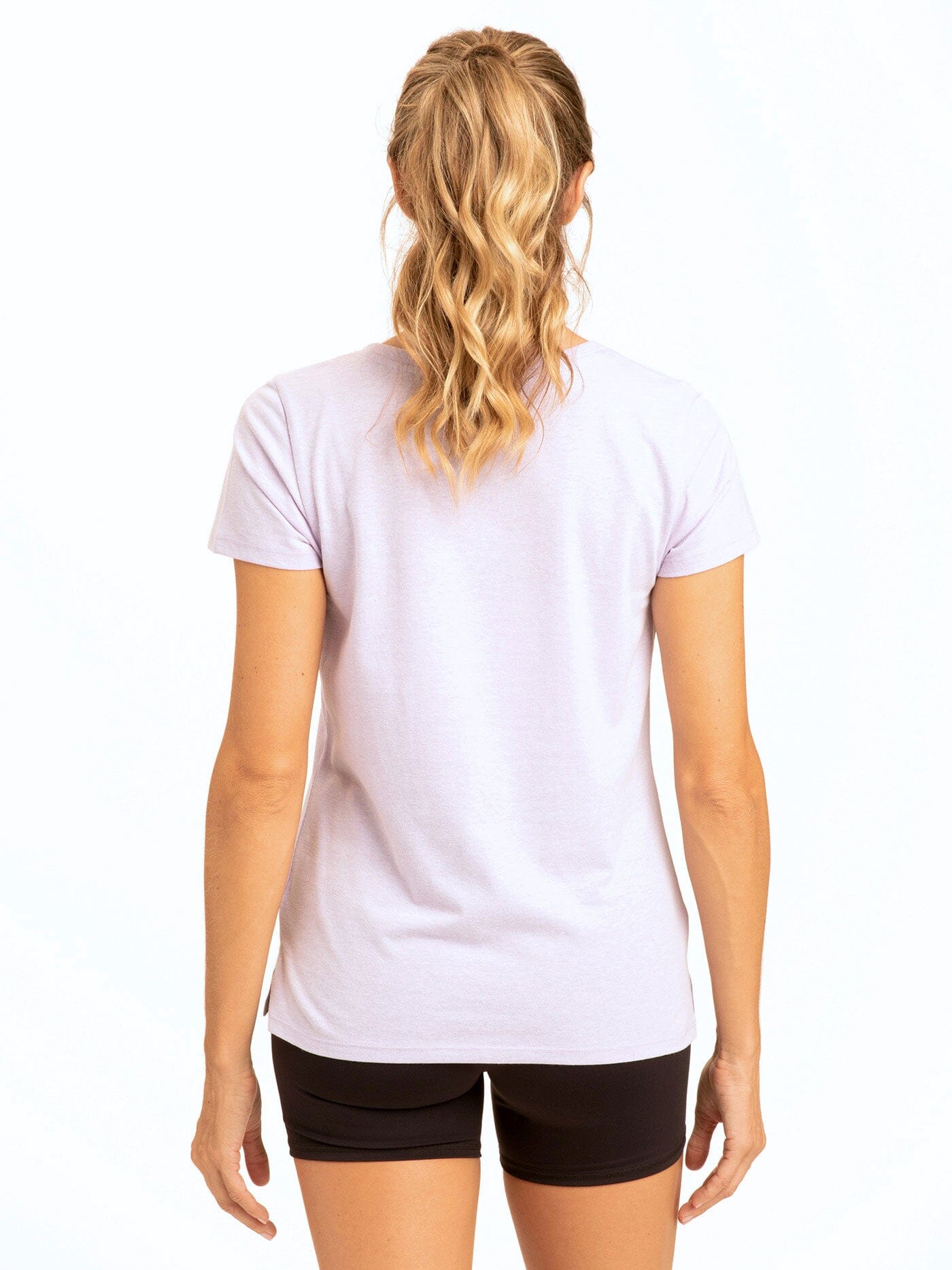 Pattie Triblend V-Neck Short Sleeve Essential Tee
