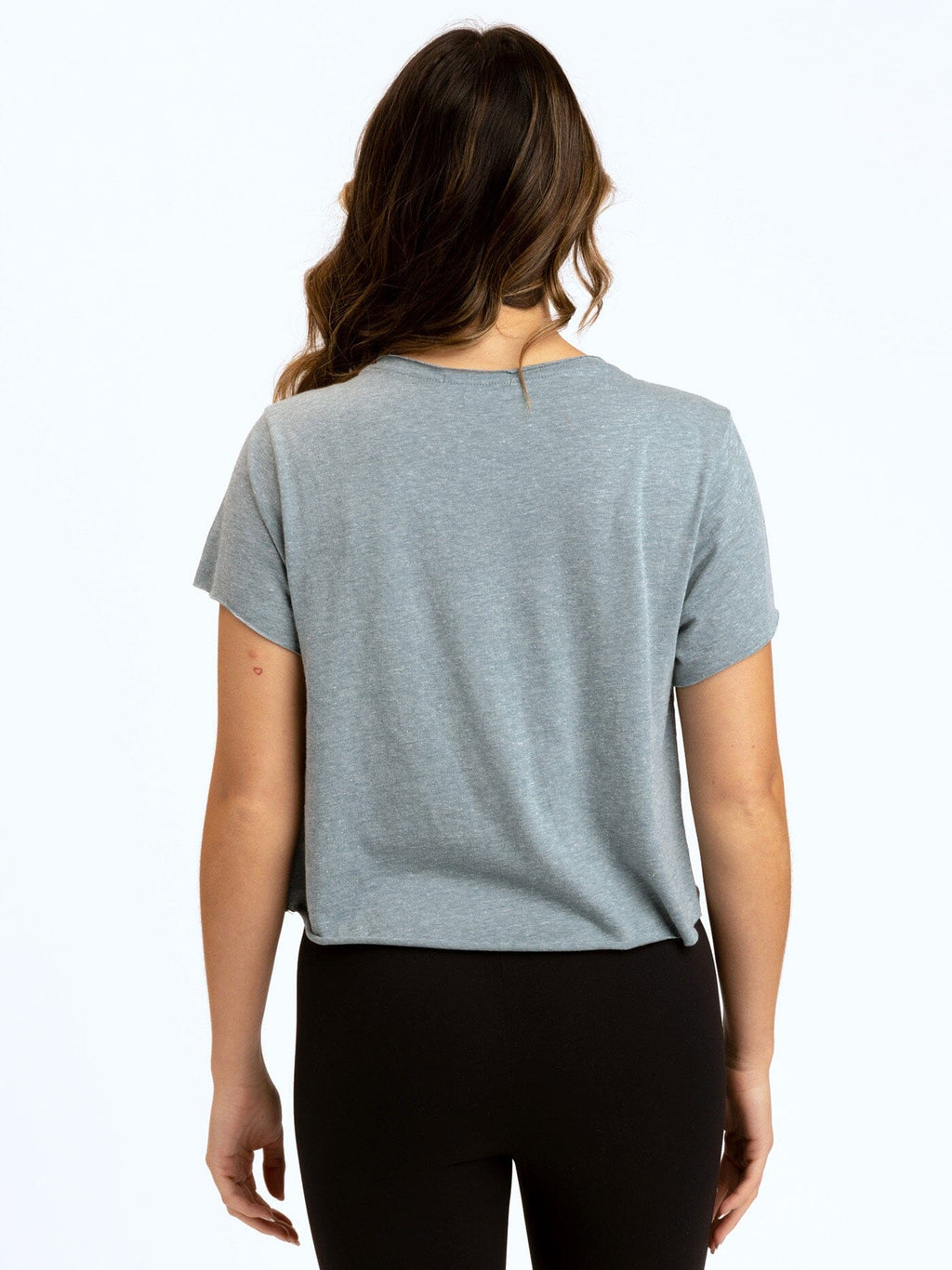 Maggie Triblend Tee in Blue-Grey