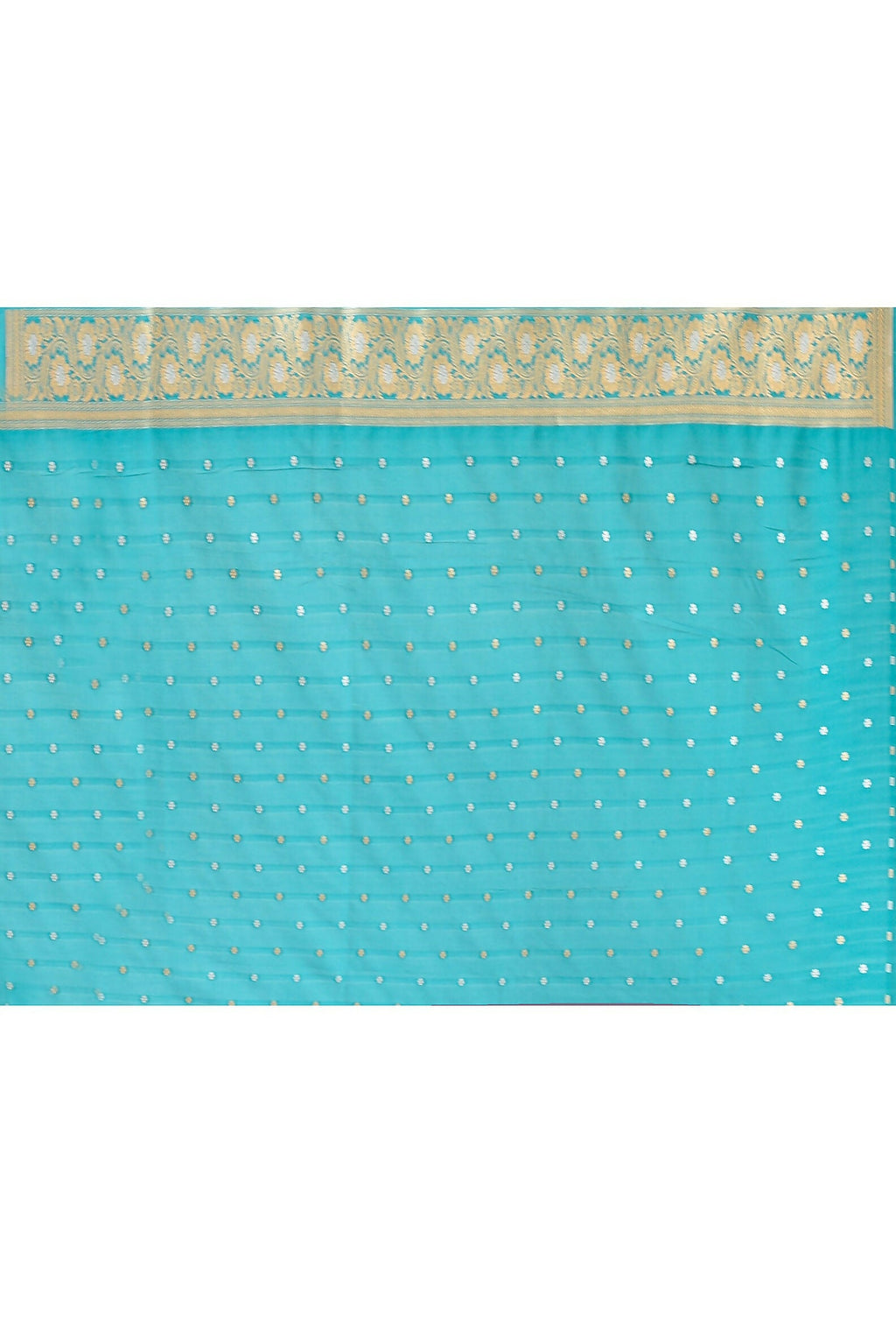 Teal Green Banarasi Soft Pure Handloom Silk Saree