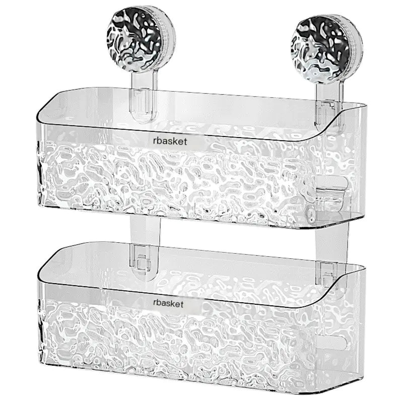 Bathroom Suction Shelf for Towels and Toiletries