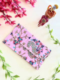 A cute Baby Pink Joban Fashion bridal purse for toddlers, perfect for weddings and special occasions.