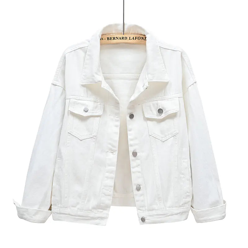 Women's Spring Denim Jacket in Colorful Cotton Twill - Image 12