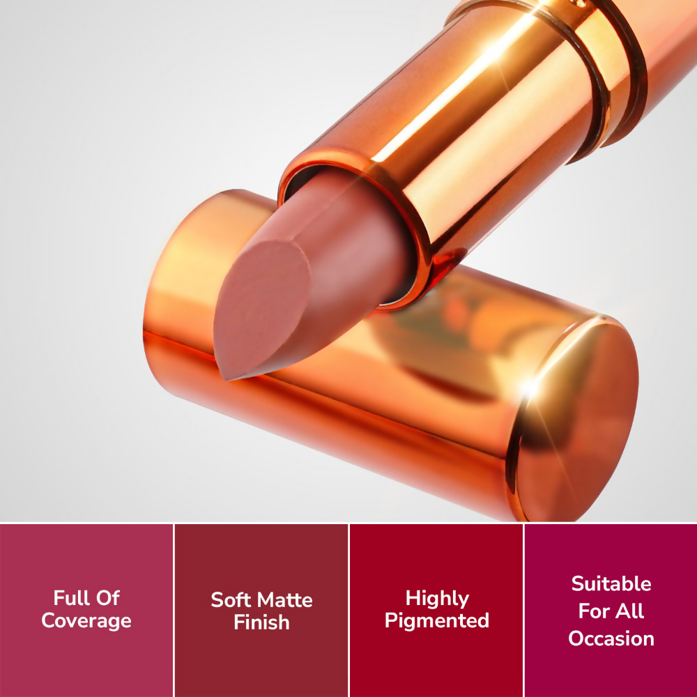 Bold & Matte Long-Lasting Lipstick - Fiery Fashion Highly Pigmented