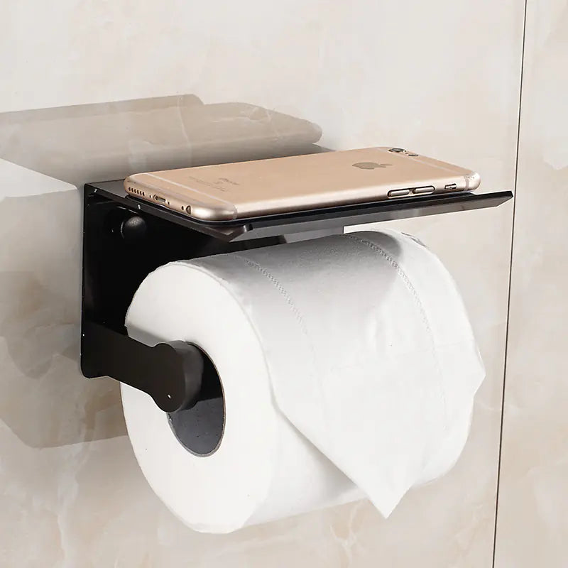 Space Aluminum Wall-Mounted Tissue Holder for Bathroom