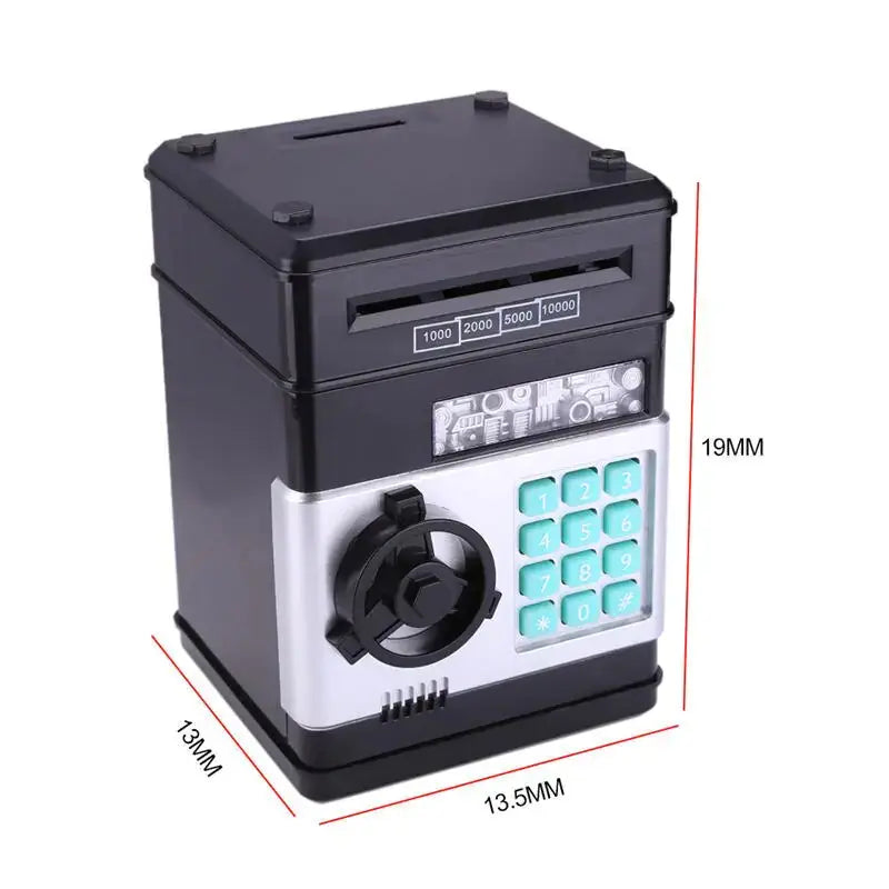 Electronic Piggy Bank ATM Mini Money Box Safety Password Chewing Coin Cash Deposit Machine Christmas Gift for Children Kids