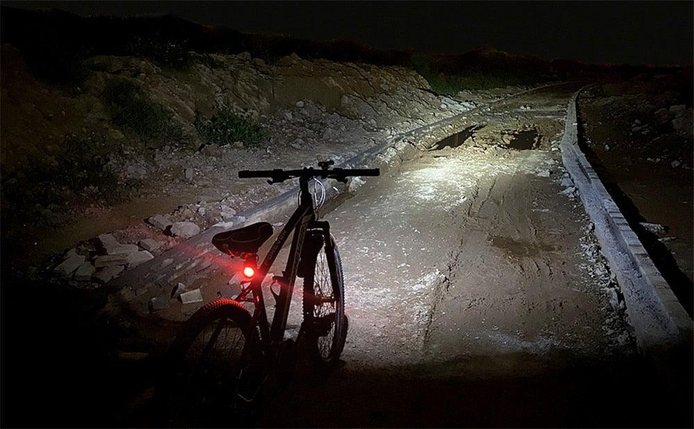 Ultra Bright USB Rechargeable 8-LED Bike Headlight - Waterproof