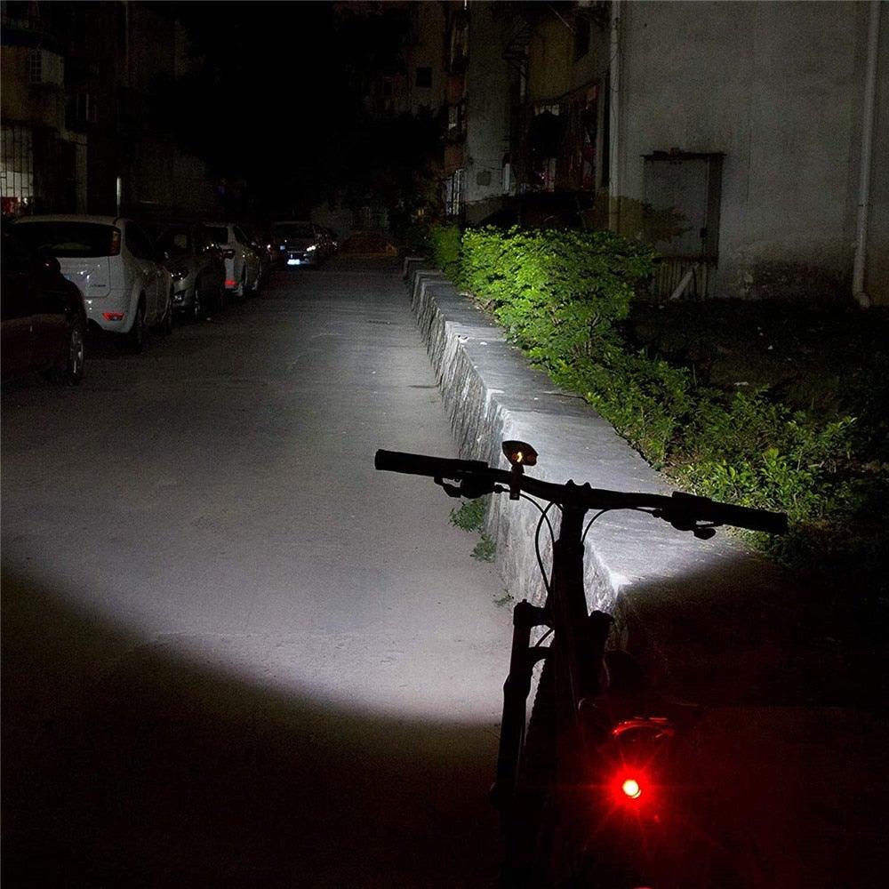 Ultra Bright USB Rechargeable 8-LED Bike Headlight - Waterproof