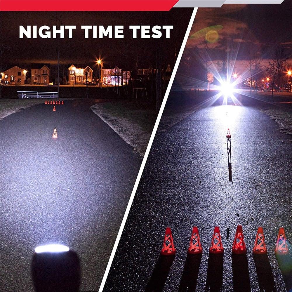 Ultra Bright USB Rechargeable 8-LED Bike Headlight - Waterproof