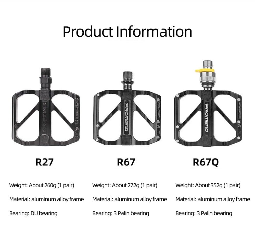 Ultralight 3 Bearing Aluminum Alloy Mountain Bike Pedals Anti-Slip