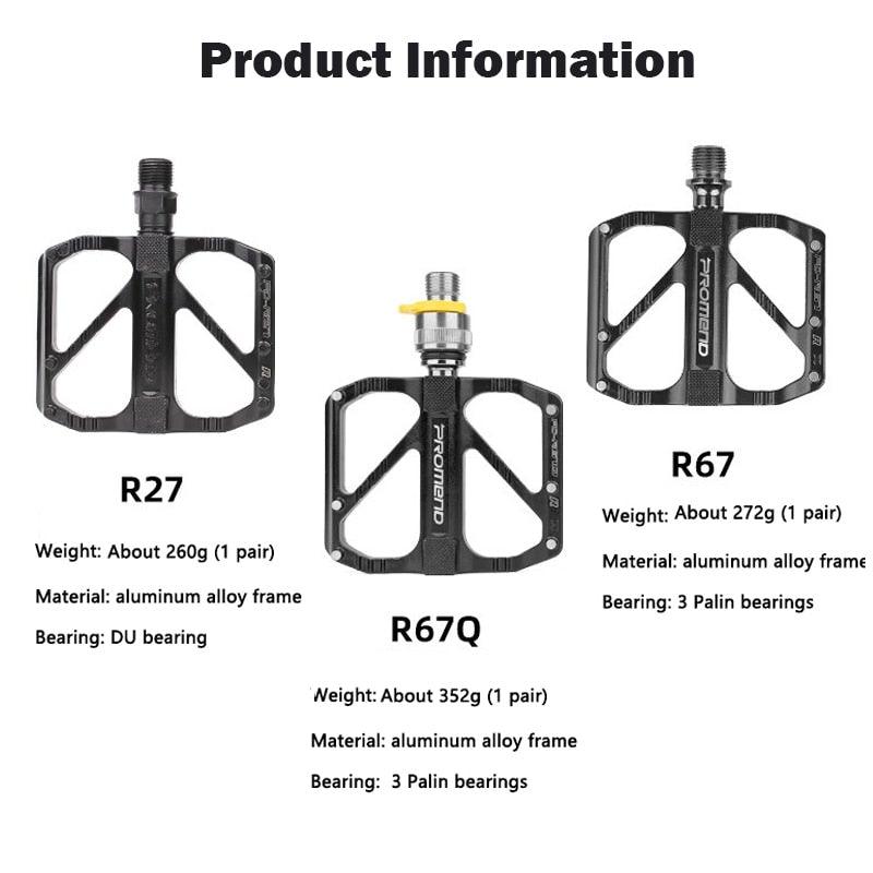 Ultralight 3-Bearing Aluminum Bike Pedals - Anti-Slip Performance