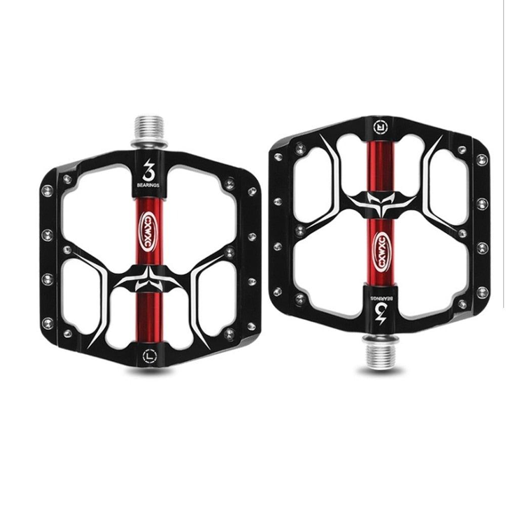 Stevvex wide platform road bike pedals with sealed bearings