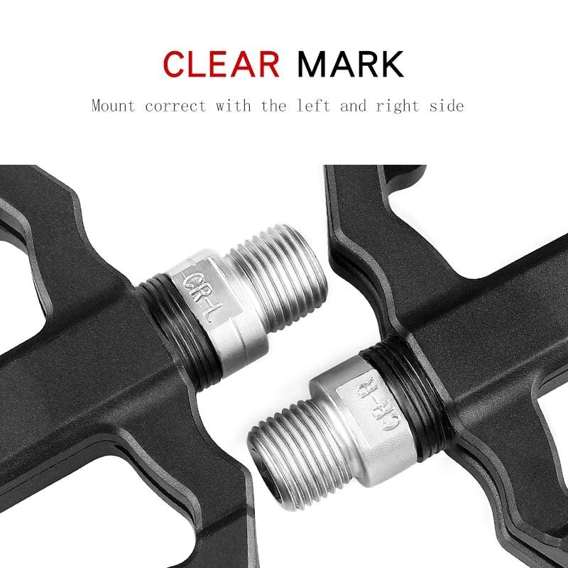 Ultralight Nylon Mountain Bike Flat Pedals with 3 Sealed Bearings