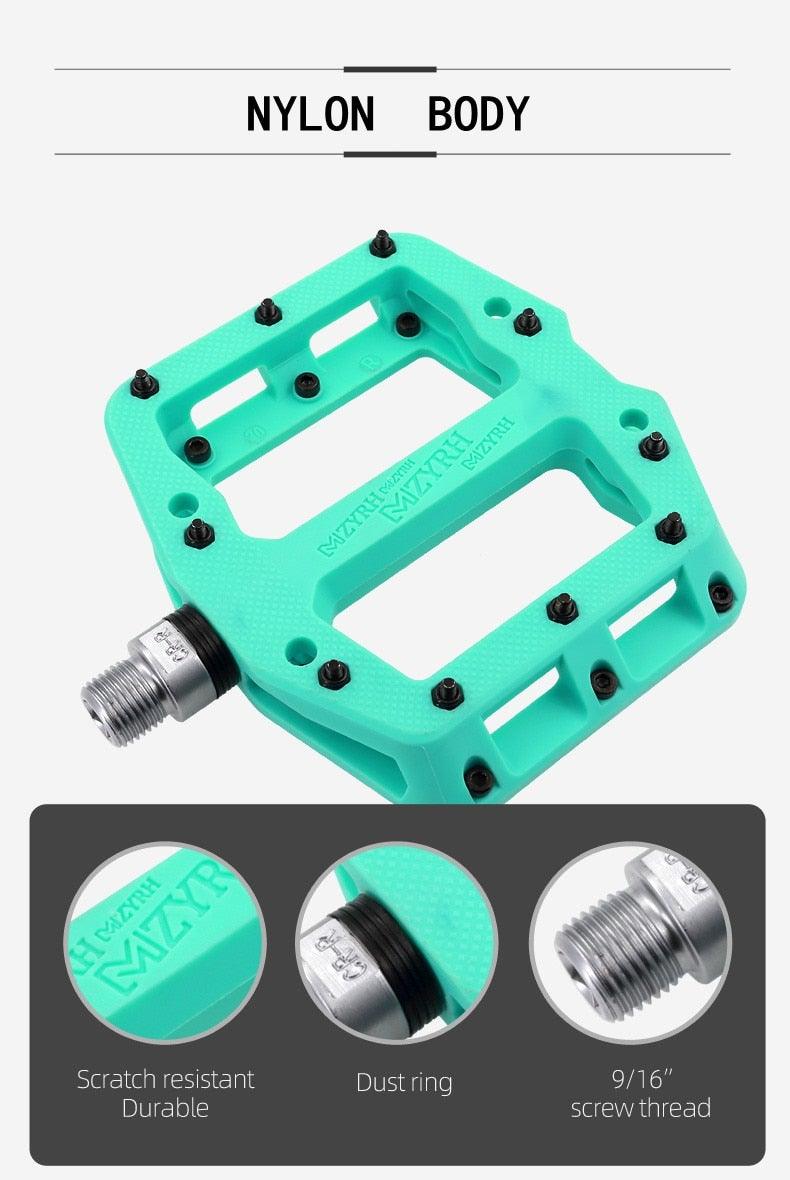 Ultralight Nylon Platform Bike Pedals with Sealed Bearings