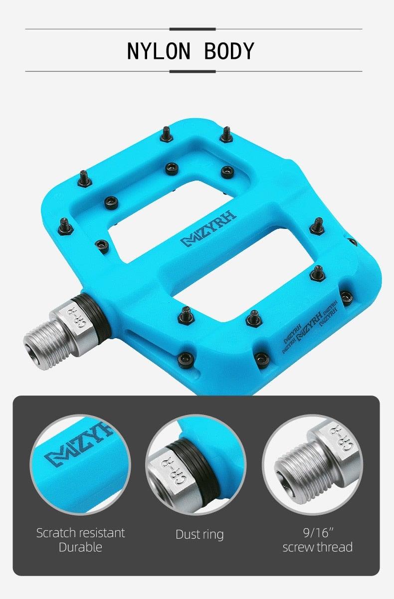 Ultralight Nylon Platform Bike Pedals with Sealed Bearings