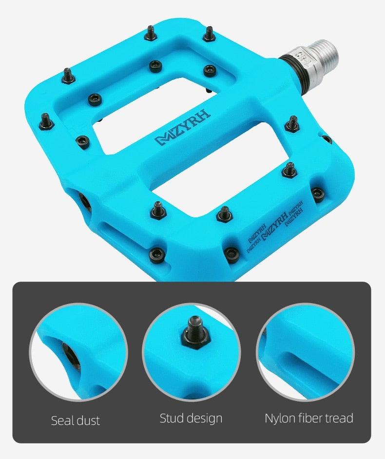 Ultralight Nylon Platform Bike Pedals with Sealed Bearings