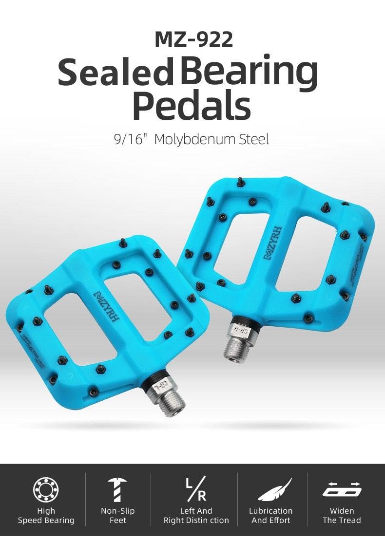 Ultralight Nylon Platform Bike Pedals with Sealed Bearings