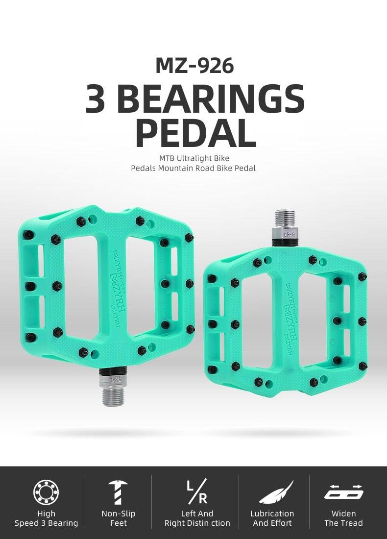 Ultralight Nylon Platform Bike Pedals with Sealed Bearings