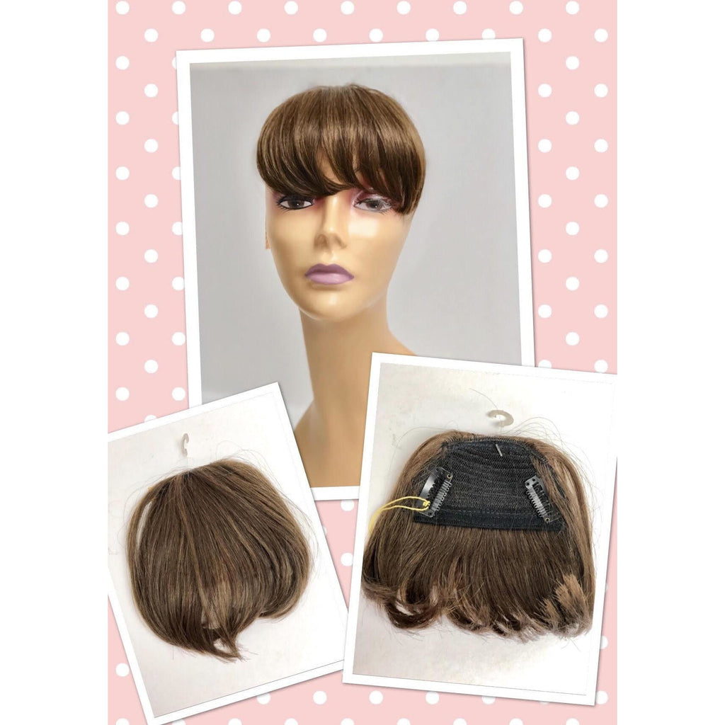 Clip-in 100% Human Hair Bang Piece - Natural Blend