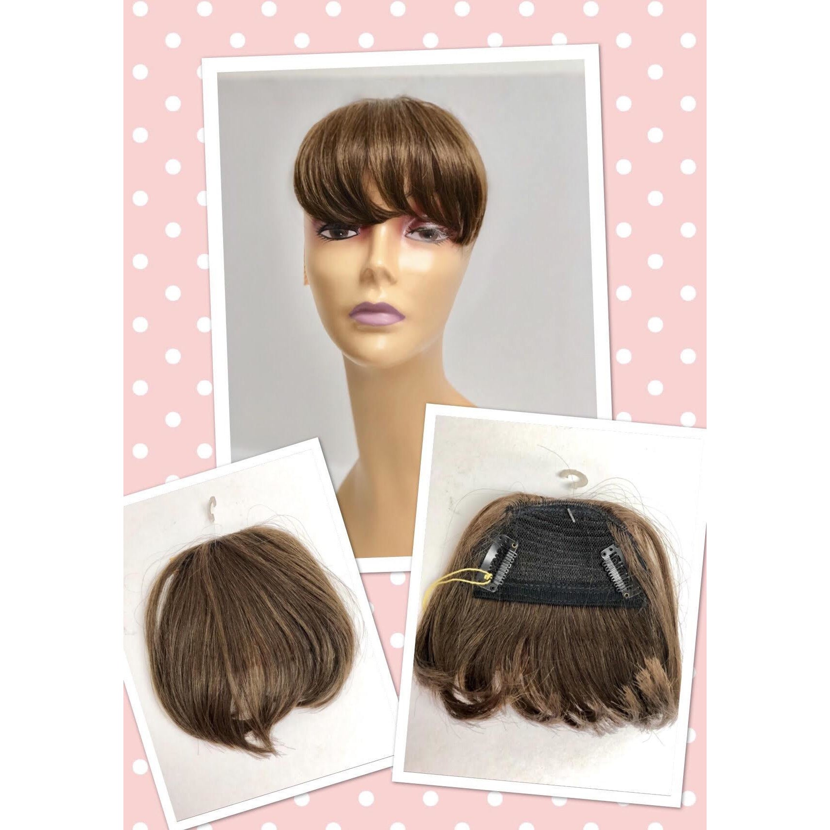 Clip-in 100% Human Hair Bang Piece - Natural Blend