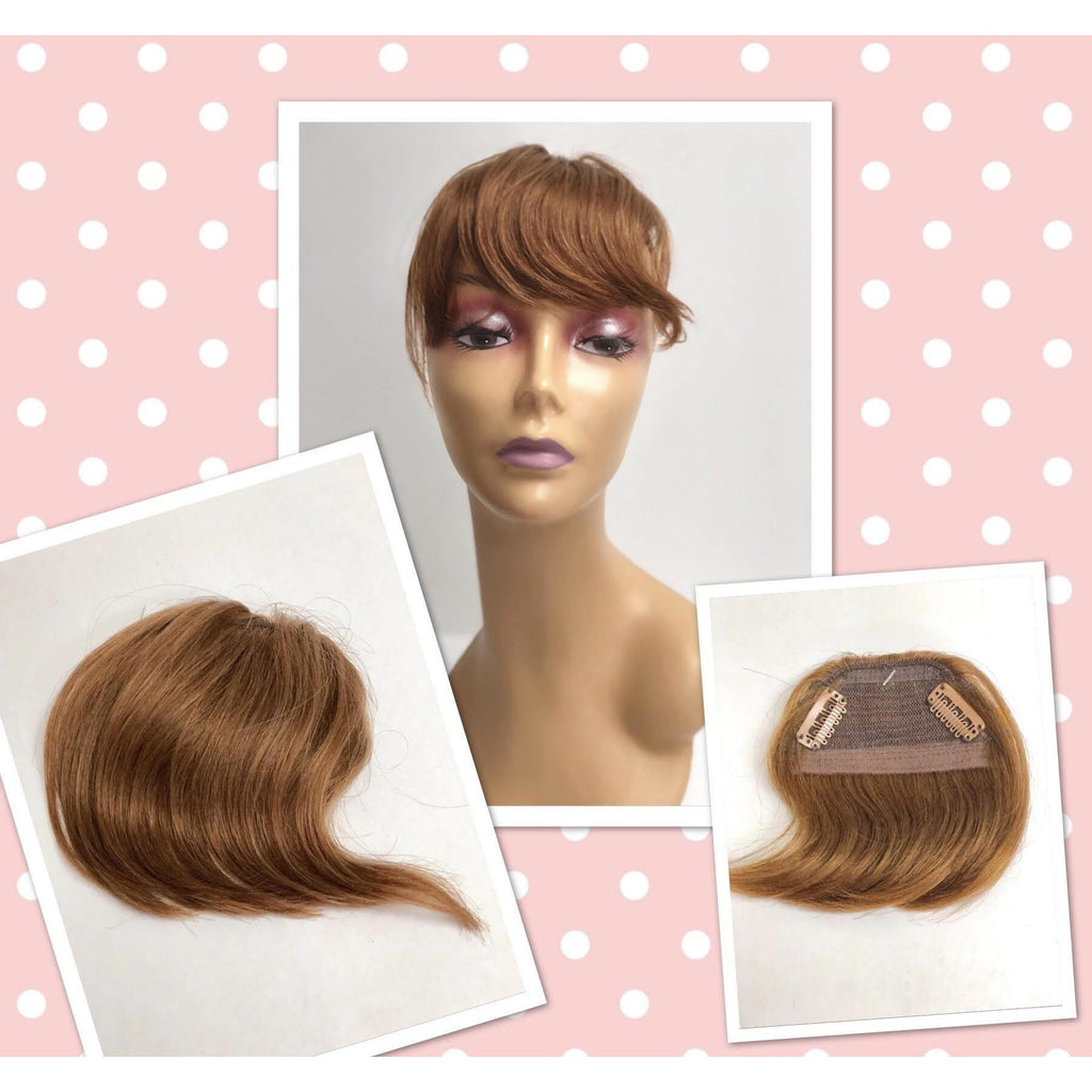 Clip-in 100% Human Hair Bang Piece - Natural Blend