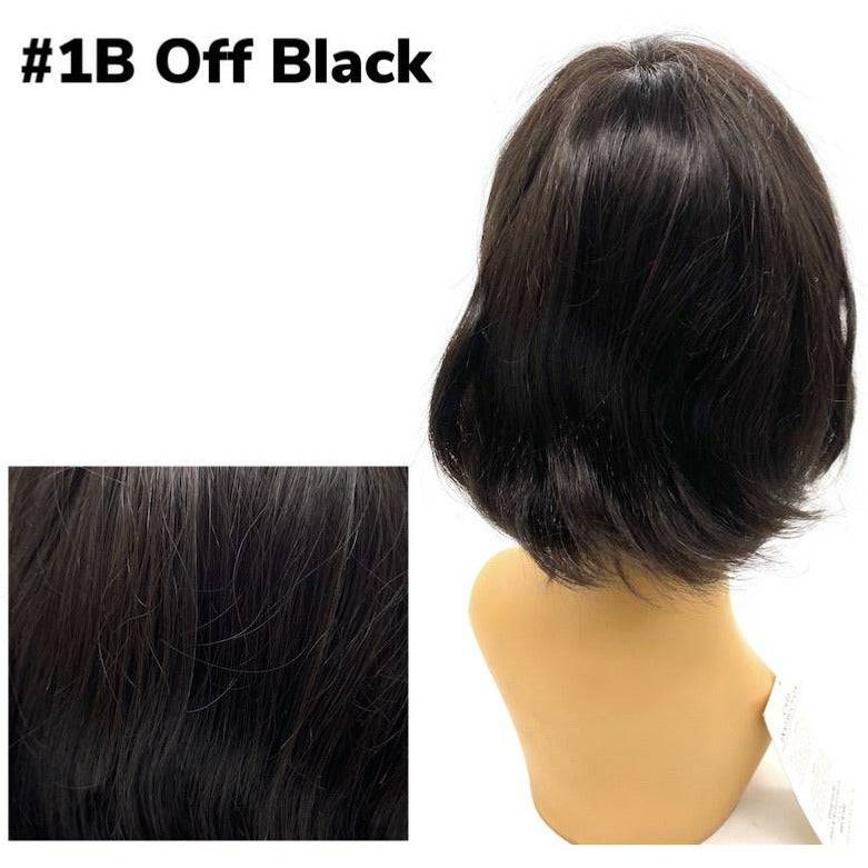 100% Human Hair Full Wig Style #32811 in 1B Off Black