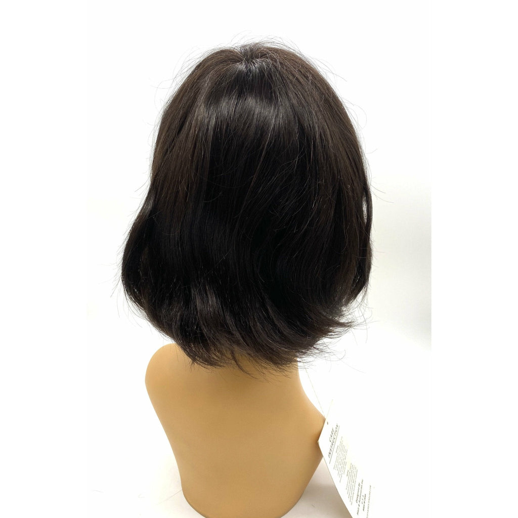 100% Human Hair Full Wig Style #32811 in 1B Off Black
