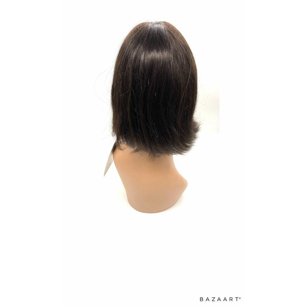 100% Human Hair Full Wig - Dark Brown Shade #2 Tangle-Free Style