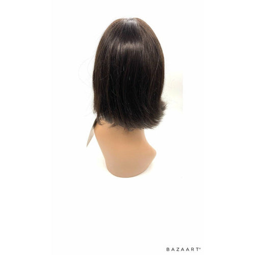 100% Human Hair Full Wig - Dark Brown Shade #2 Tangle-Free Style