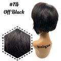 Classic Short 100% Human Hair Full Wig - Style A9 Natural Shades