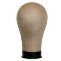 Professional canvas wig-making head in solid beige available for styling wigs