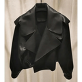 Women's Faux Leather Vintage Biker Motorcycle Jacket