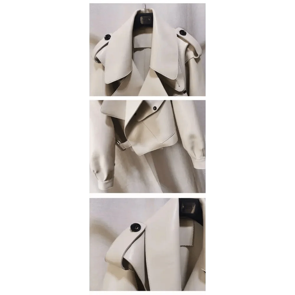 Women's Faux Leather Vintage Biker Motorcycle Jacket