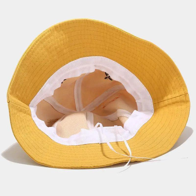 Kawaii Frog Bucket Hat - Cotton Streetwear Sun Hat for Women