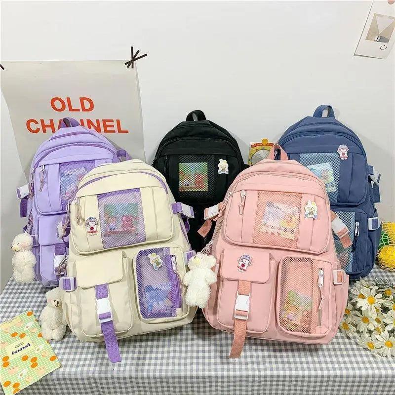 Large Capacity Multi-Pocket Waterproof Backpack for School Travel