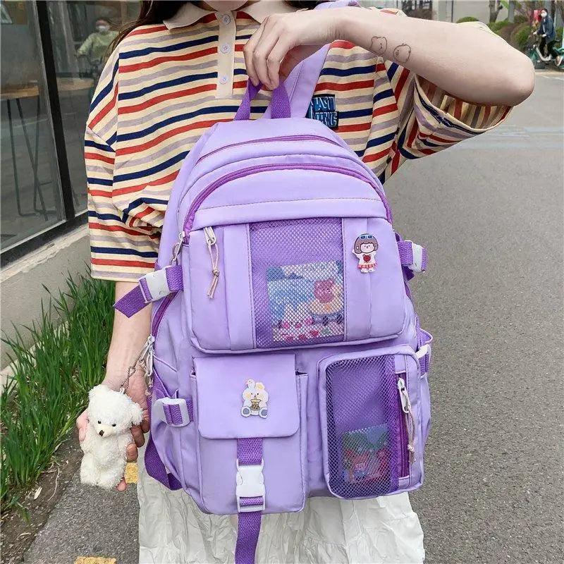 Large Capacity Multi-Pocket Waterproof Backpack for School Travel