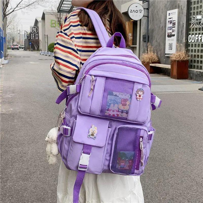 Large Capacity Multi-Pocket Waterproof Backpack for School Travel