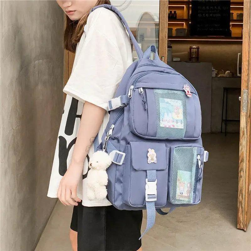 Large Capacity Multi-Pocket Waterproof Backpack for School Travel
