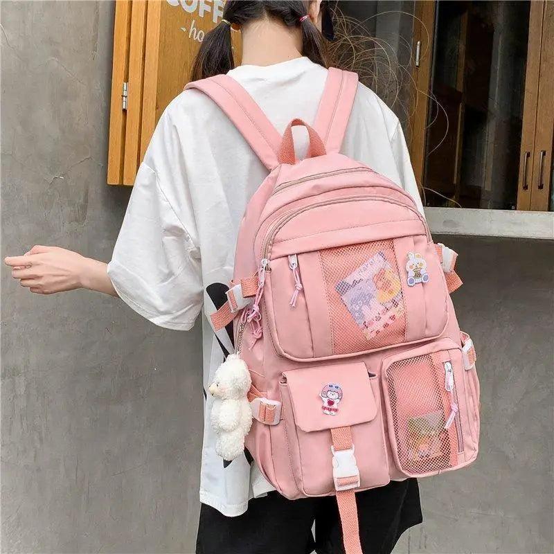 Large Capacity Multi-Pocket Waterproof Backpack for School Travel
