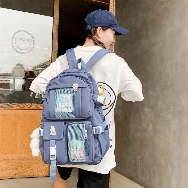 Large Capacity Multi-Pocket Waterproof Backpack for School Travel
