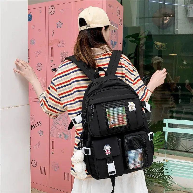 Large Capacity Multi-Pocket Waterproof Backpack for School Travel