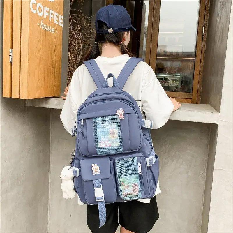 Large Capacity Multi-Pocket Waterproof Backpack for School Travel