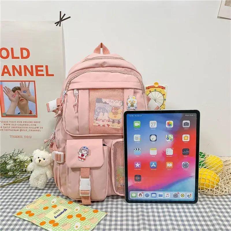Large Capacity Multi-Pocket Waterproof Backpack for School Travel