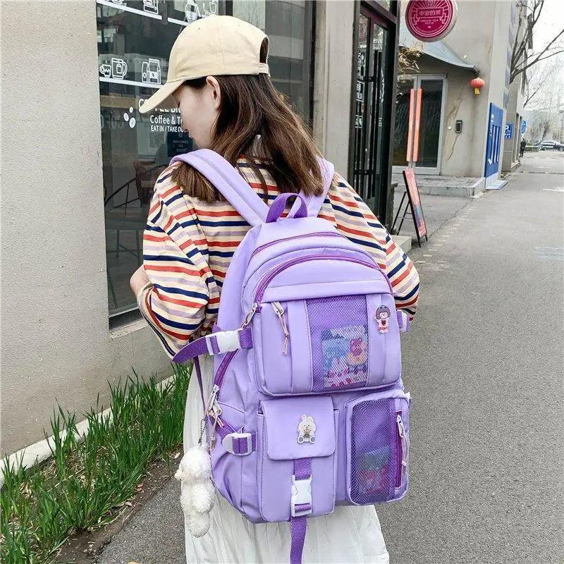 Large Capacity Multi-Pocket Waterproof Backpack for School Travel